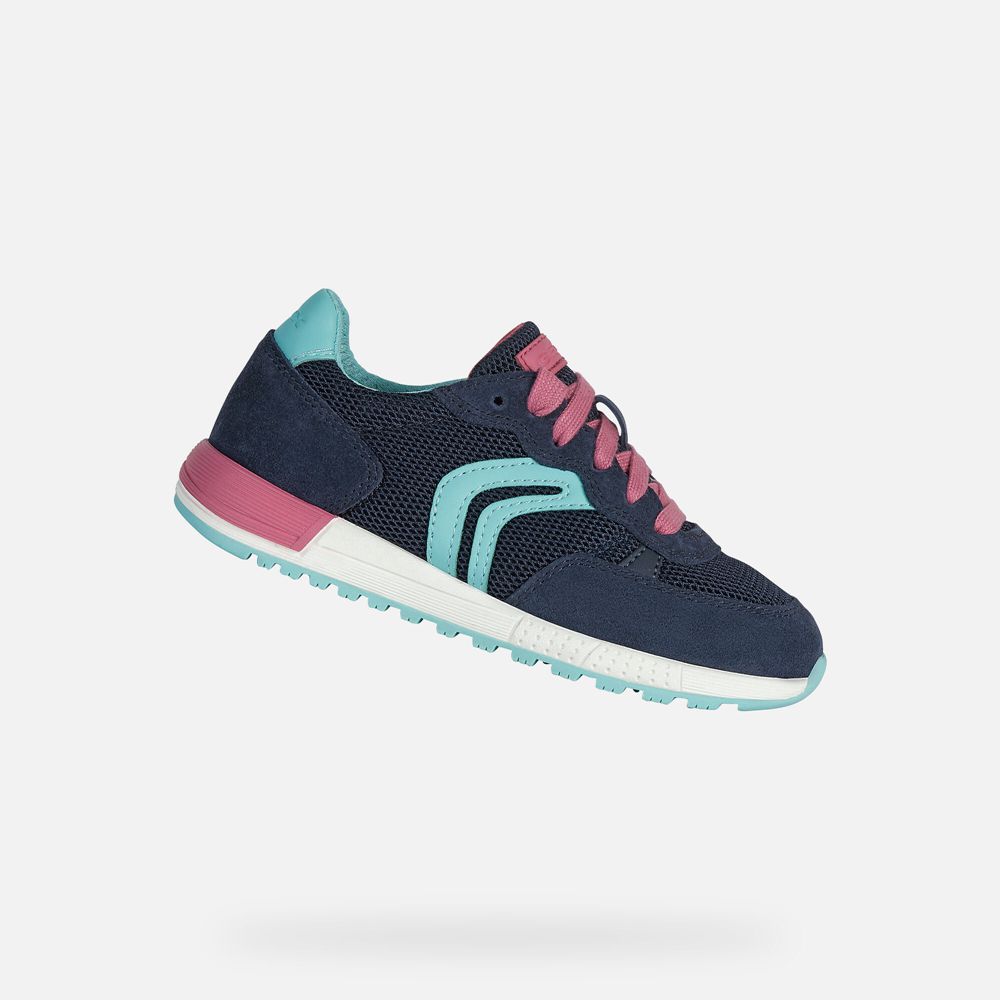 Geox Sneakers Navy/Pink Alben - Geox Girls Shoes - FQERBO265